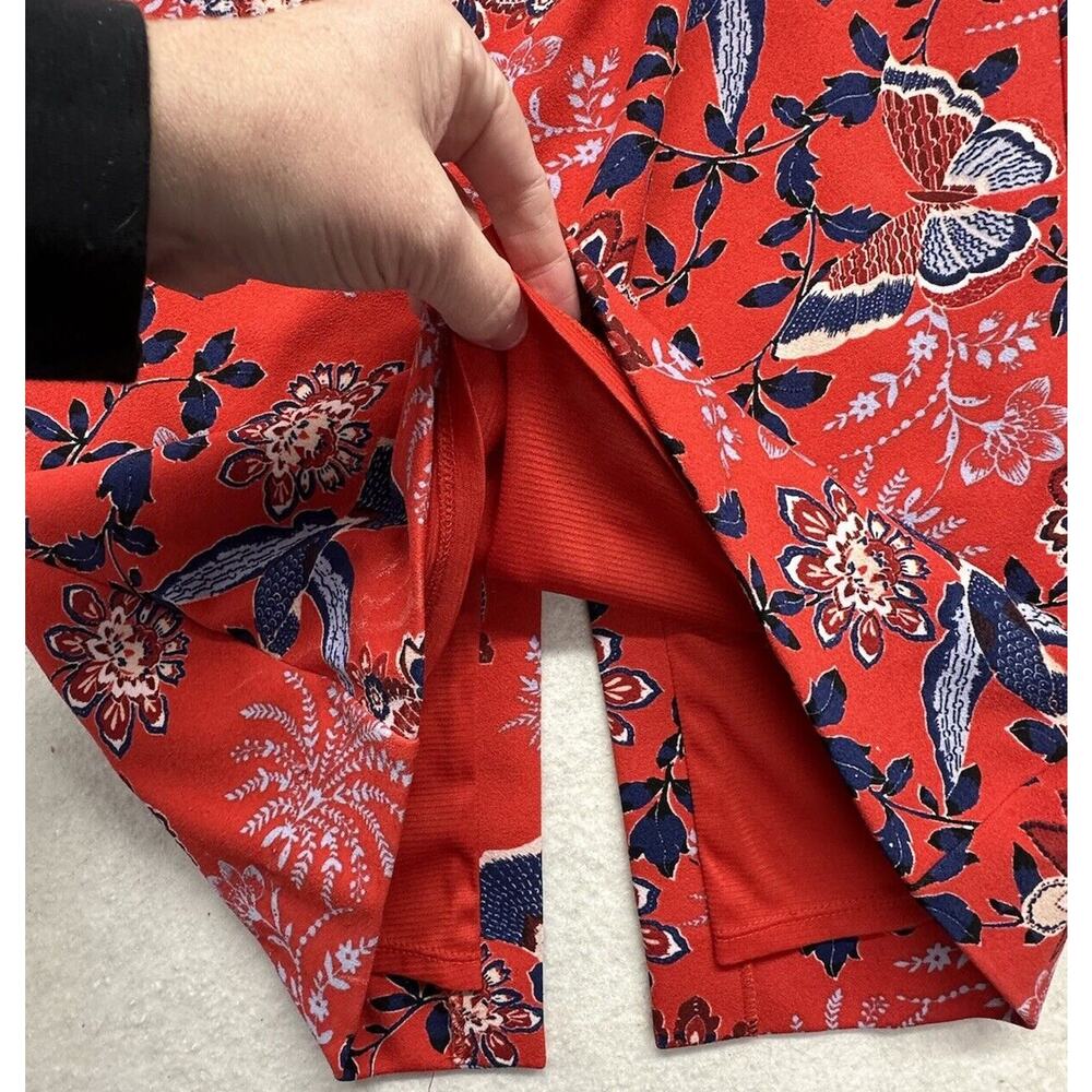 Rachel Rachel Roy Dress Womens Size 8 Red Blue Floral Tropical Print Dress - Picture 7 of 15